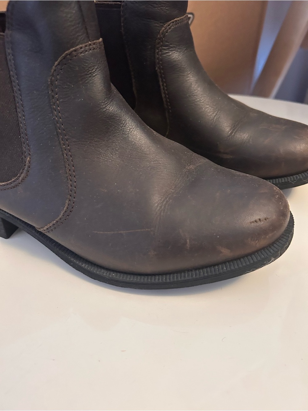 UGG Women's Chelsea Ankle Booties in Dark Brown Leather - Picture 2 of 7